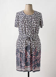 Robe mi-longue manches courtes manches courtes noir NAYAT femme