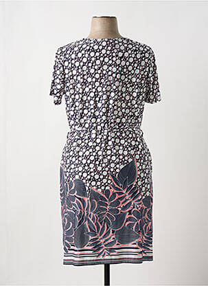 Robe mi-longue manches courtes manches courtes noir NAYAT femme