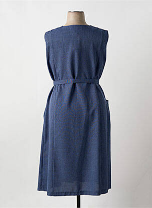 Robe mi-longue sans manche sans manche bleu VALMODE femme