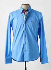 Chemise manches longues bleu DARIO BELTRAN pour homme seconde vue