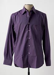 Chemise manches longues violet DARIO BELTRAN pour homme seconde vue