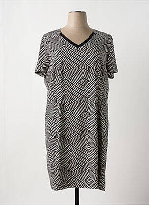 Robe mi-longue noir GEVANA pour femme