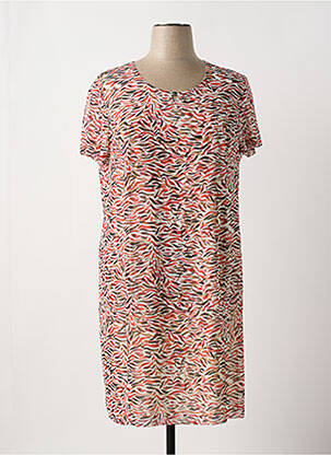 Robe mi-longue orange GEVANA pour femme