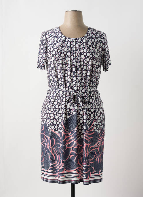 Robe mi-longue manches courtes manches courtes noir NAYAT femme