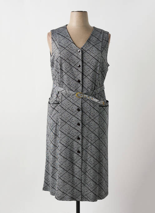 Robe mi-longue sans manche sans manche gris VALMODE femme