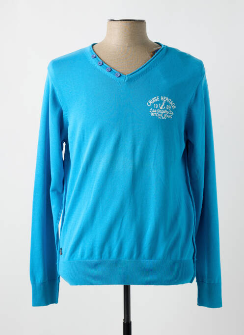 Pull bleu RITCHIE pour homme