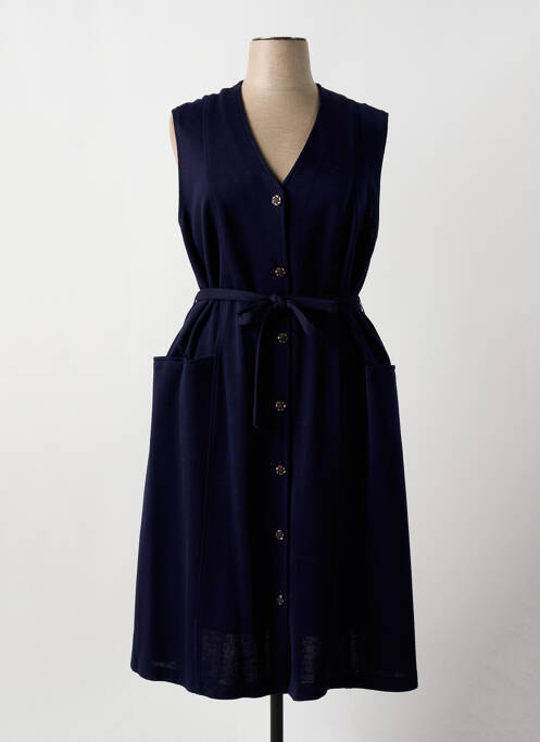 Robe mi-longue bleu GRIFFON pour femme