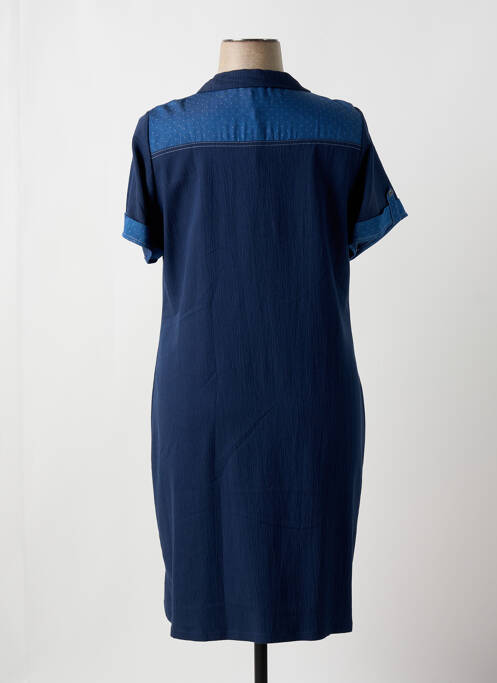 Robe mi-longue bleu GUY DUBOUIS pour femme