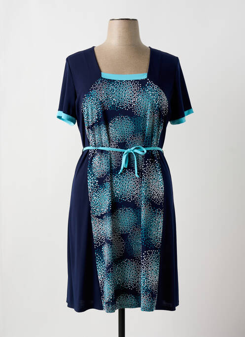 Robe mi-longue bleu NAYAT pour femme