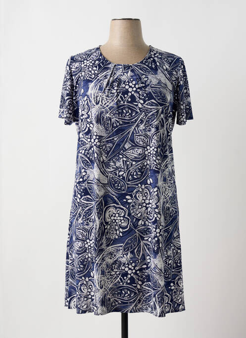 Robe mi-longue bleu NAYAT pour femme