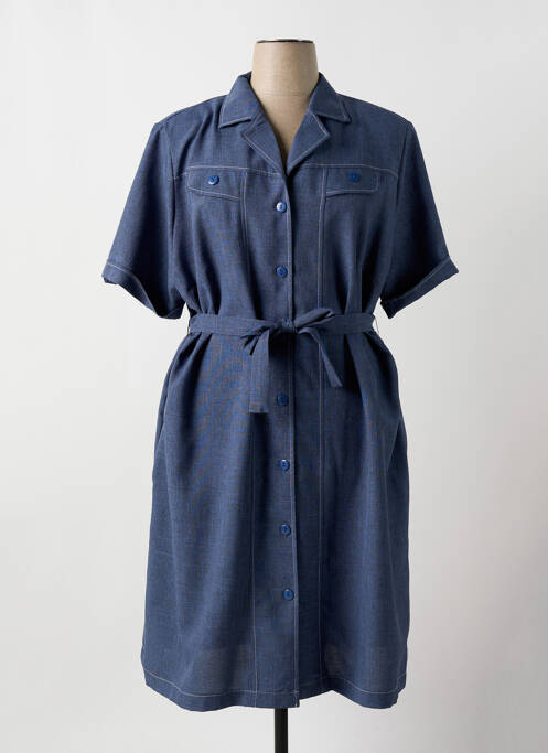 Robe mi-longue bleu VALMODE pour femme