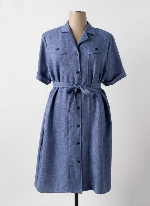 Robe mi-longue bleu VALMODE pour femme