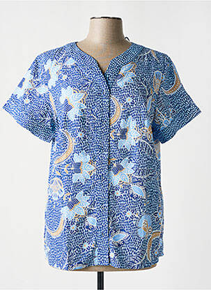 Chemisier bleu BRANDTEX pour femme