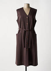Robe mi-longue marron GRIFFON pour femme seconde vue