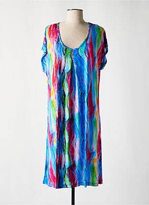 Robe de plage coupe fluide bleu PASTUNETTE femme