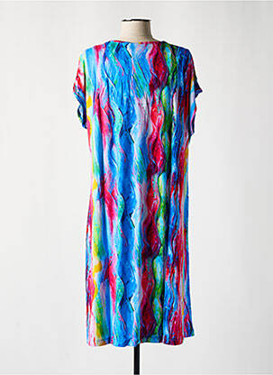Robe de plage coupe fluide bleu PASTUNETTE femme
