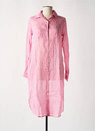 Robe de plage légère et transparente rose TERRE ROUGE femme