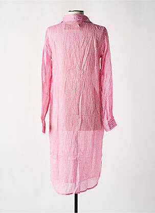 Robe de plage légère et transparente rose TERRE ROUGE femme