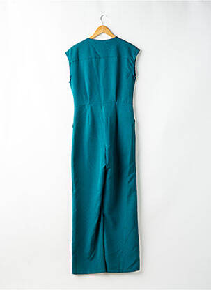 Combi-pantalon col cache-coeur sans manche vert DINA & DESS femme