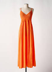 Robe longue orange CULTURE SUD pour femme seconde vue