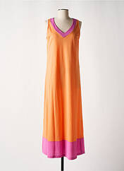 Robe longue orange SENORETTA pour femme seconde vue