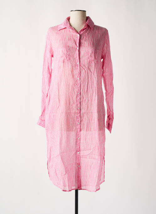 Robe de plage rose TERRE ROUGE pour femme