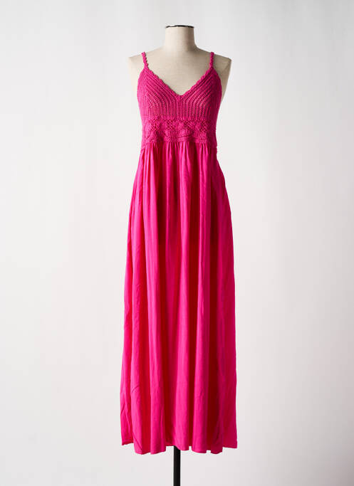 Robe longue rose CULTURE SUD pour femme