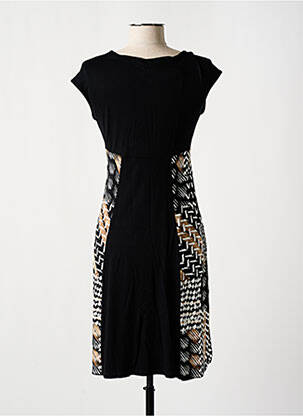 Robe courte manches courtes manches courtes noir VANIA femme