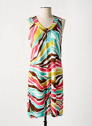 Robe mi-longue sans manche sans manche bleu SENORETTA femme