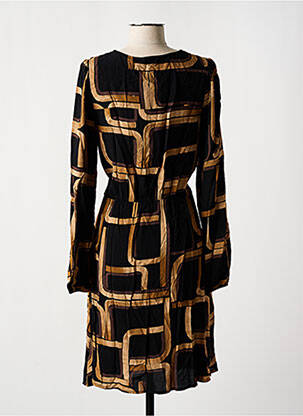 Robe mi-longue manches longues manches longues noir B.YOUNG femme