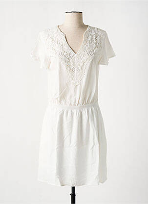 Robe courte manches courtes manches courtes blanc MOLLY BRACKEN femme