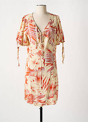 Robe courte manches courtes manches courtes orange LES P'TITES BOMBES femme