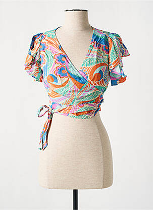 Chemisier manches courtes manches courtes orange MOLLY BRACKEN femme