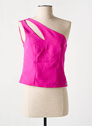 Top coupe cintrée sans manche rose DIVA & DESS femme