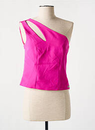 Top coupe cintrée sans manche rose DIVA & DESS femme