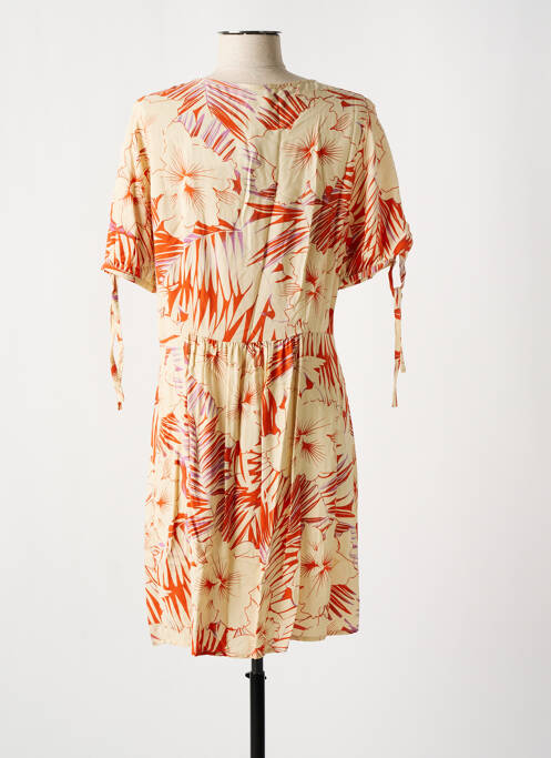 Robe courte manches courtes manches courtes orange LES P'TITES BOMBES femme