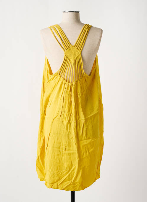 Robe mi-longue jaune CULTURE SUD femme