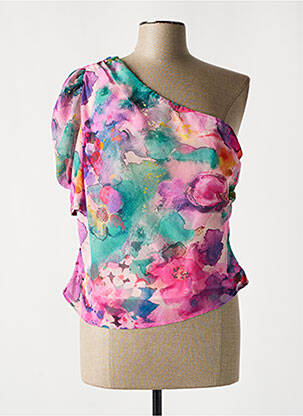 Top manches courtes manches courtes rose MORGAN femme