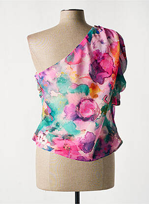 Top manches courtes manches courtes rose MORGAN femme