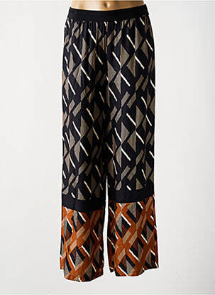 Pantalon large tissage popeline taille normale noir PAUL BRIAL femme