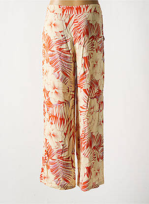 Pantalon large fermeture zip latéral taille normale orange LES P'TITES BOMBES femme