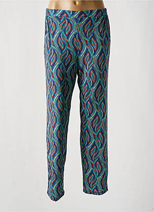 Pantalon droit stretch taille normale bleu GENUINE femme