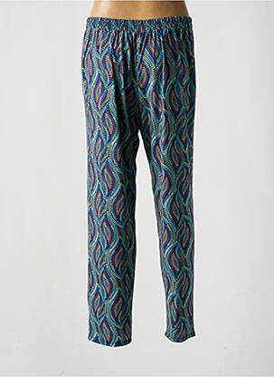 Pantalon droit stretch taille normale bleu GENUINE femme