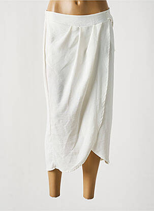 Jupe longue tissage crêpe blanc CULTURE SUD femme