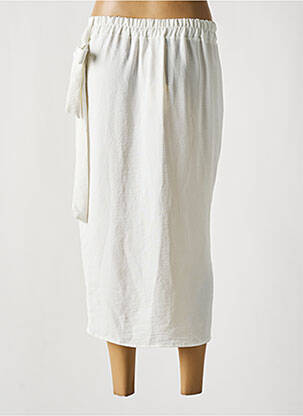 Jupe longue tissage crêpe blanc CULTURE SUD femme