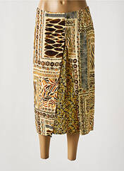 Jupe mi-longue jaune PAUL BRIAL pour femme seconde vue