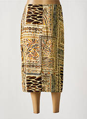 Jupe mi-longue jaune PAUL BRIAL pour femme seconde vue