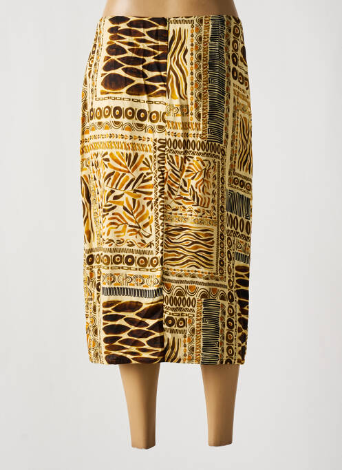 Jupe mi-longue jaune PAUL BRIAL pour femme