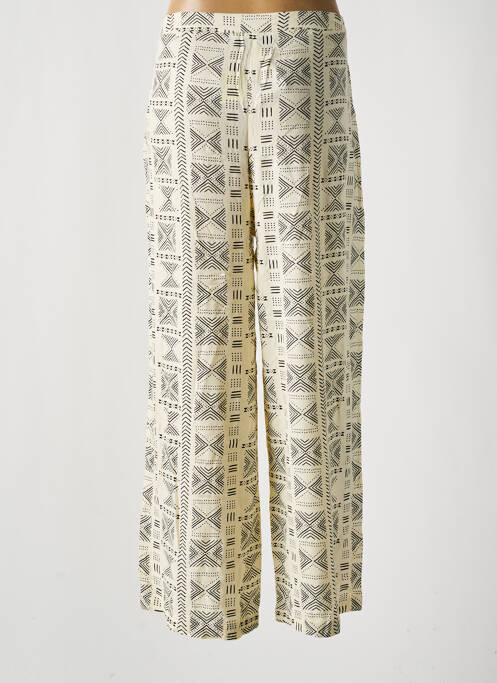 Pantalon large beige LOSAN pour femme