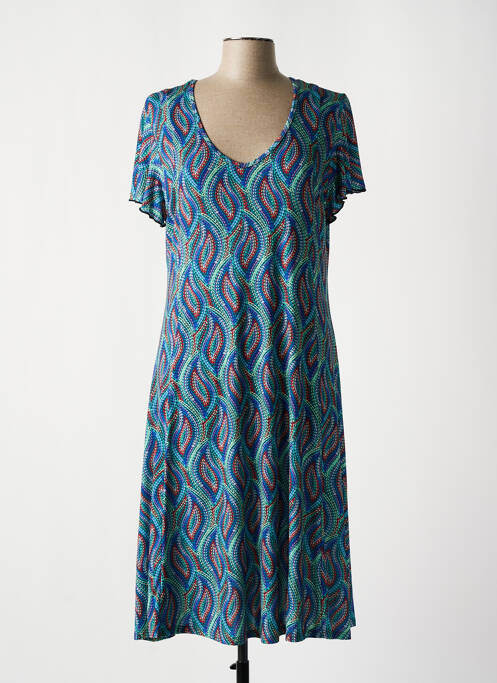 Robe mi-longue bleu GENUINE pour femme